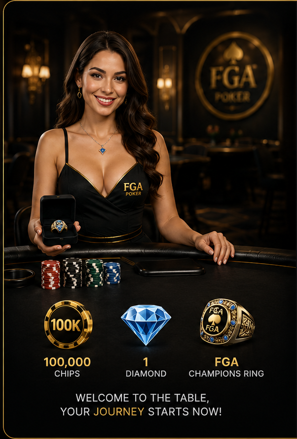 Lucia, the FGA Poker welcome dealer